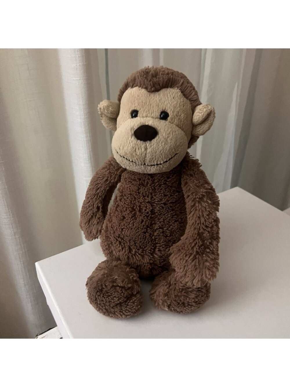 Jellycat Bashful Monkey Plush Medium  Lovey Soft Toy Stuffed Retire 12"